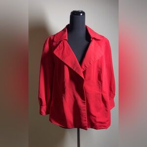 Nine West Vibrant Red Blouse